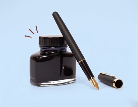 Fountain pen skipping and leaving gaps in handwriting on paper