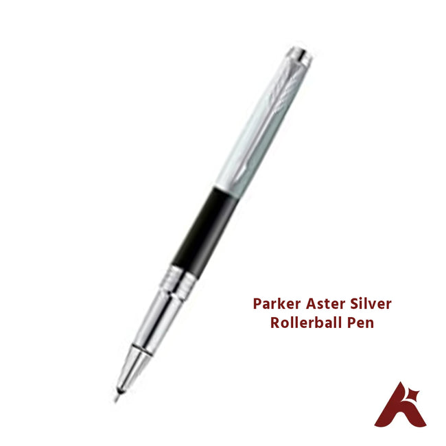 Parker Aster Silver Rollerball Pen