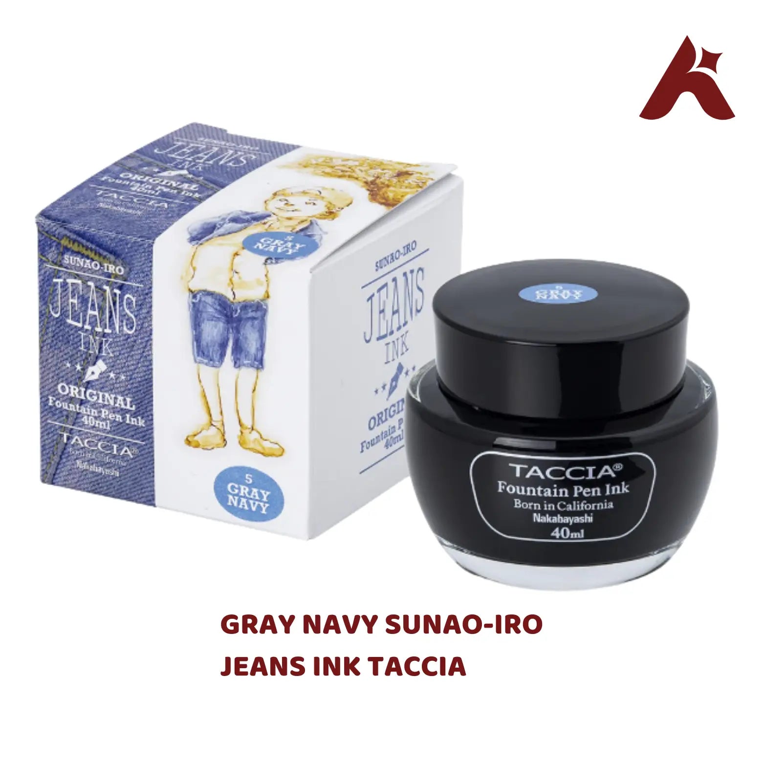 TACCIA GRAY NAVY SUNAO-IRO JEANS 40 ML INK BOTTLE