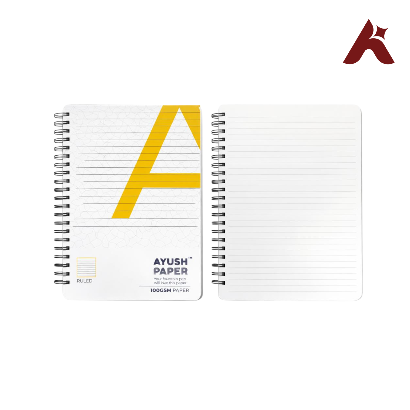 FOUNTAIN PEN FRIENDLY RULED NOTEBOOK