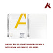 FOUNTAIN PEN FRIENDLY RULED NOTEBOOK