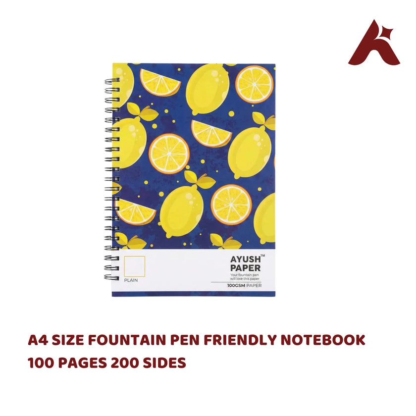 FOUNTAIN PEN FRIENDLY BLANK NOTEBOOK