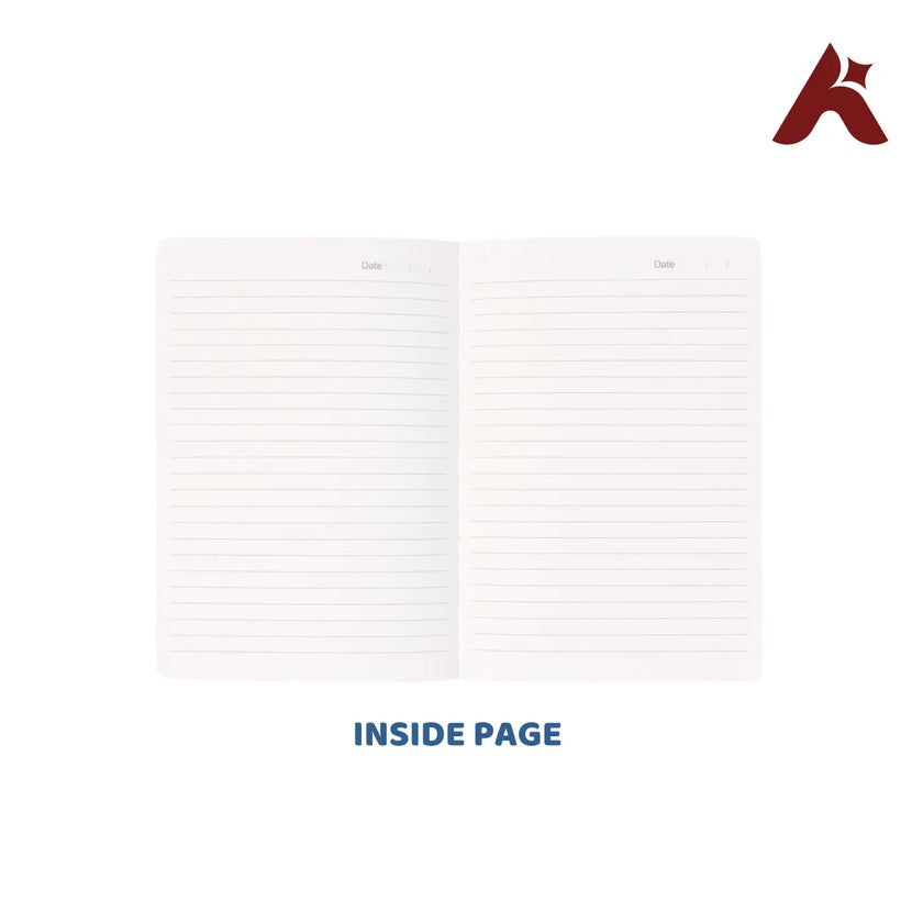 A5 SIZE HARD BOUND RULED FOUNTAIN PEN FRIENDLY ETERNAL PATH DIARY 100 PAGES / 200 SIDES  100 GSM