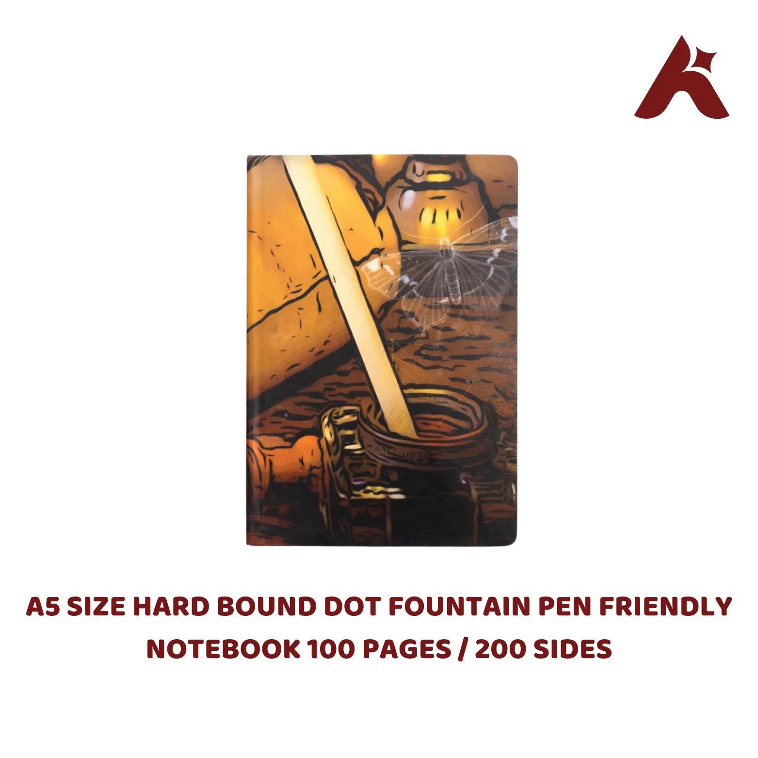 HARD BOUND DOT NOTEBOOK 100 PAGES / 200 SIDES  100 GSM