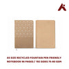 RECYCLED NOTEBOOK A5 SIZE RULED BROWN PAGES