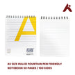 FOUNTAIN PEN FRIENDLY RULED NOTEBOOK