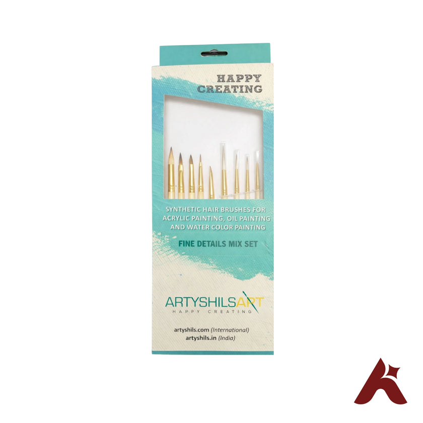 ARTYSHILSART / FINE DETAILS MIX SET PAINT BRUSHES