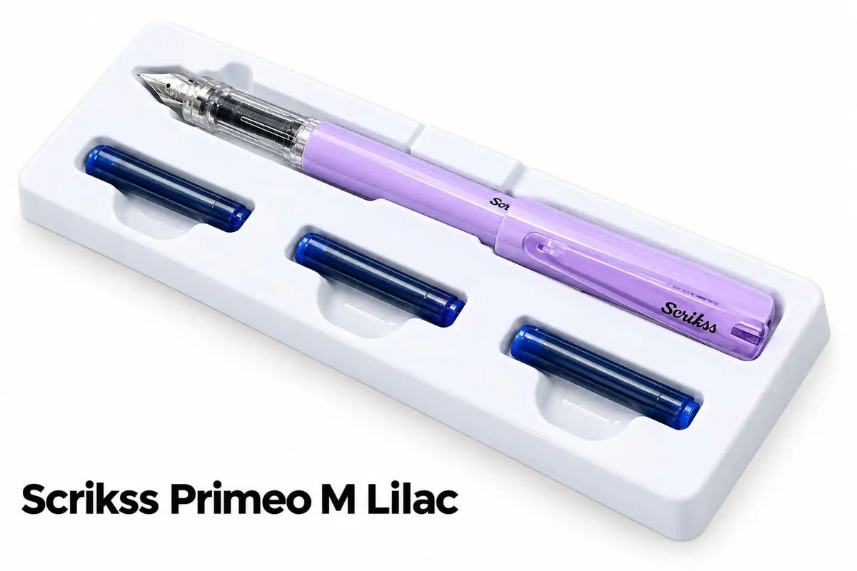 Scrikss Primeo FP M Nib-BLST-Grey, Kiwi, Black, Burgundy, Latte, Mint, Pink, Lilac.