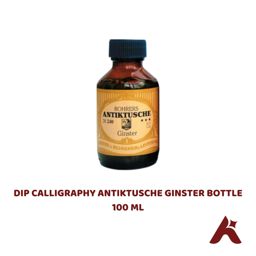 Antiktusche Ginster Dip Calligraphy Ink – 100 ml Bottle