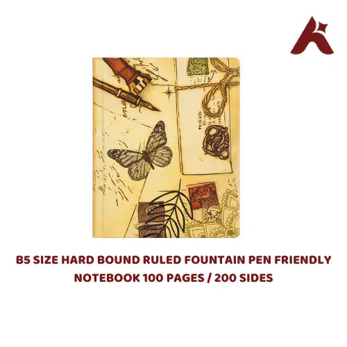 HARD BOUND RULED NOTEBOOK 100 PAGES / 200 SIDES  100 GSM