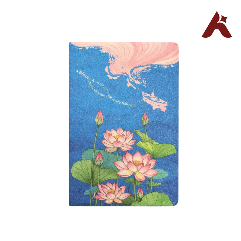 A5 SIZE HARD BOUND RULED CANVAS DIARY NOTEBOOK 100 PAGES / 200 SIDES