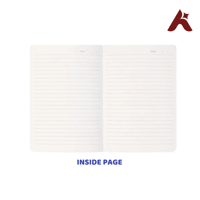 A5 SIZE HARD BOUND RULED CANVAS DIARY NOTEBOOK 100 PAGES / 200 SIDES