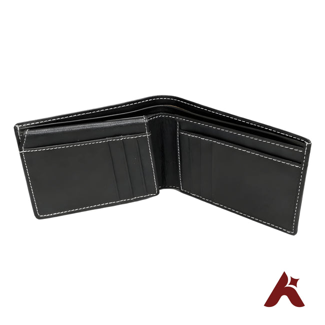 Black Bifold Wallet – Slim & Compact