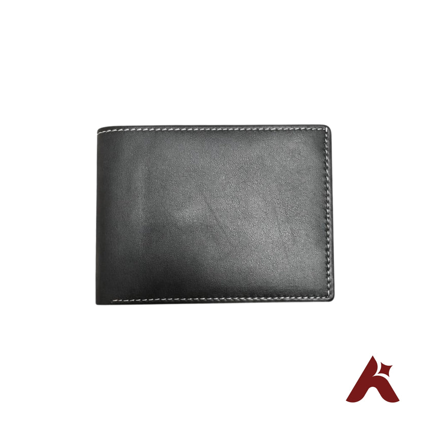 Black Bifold Wallet – Slim & Compact