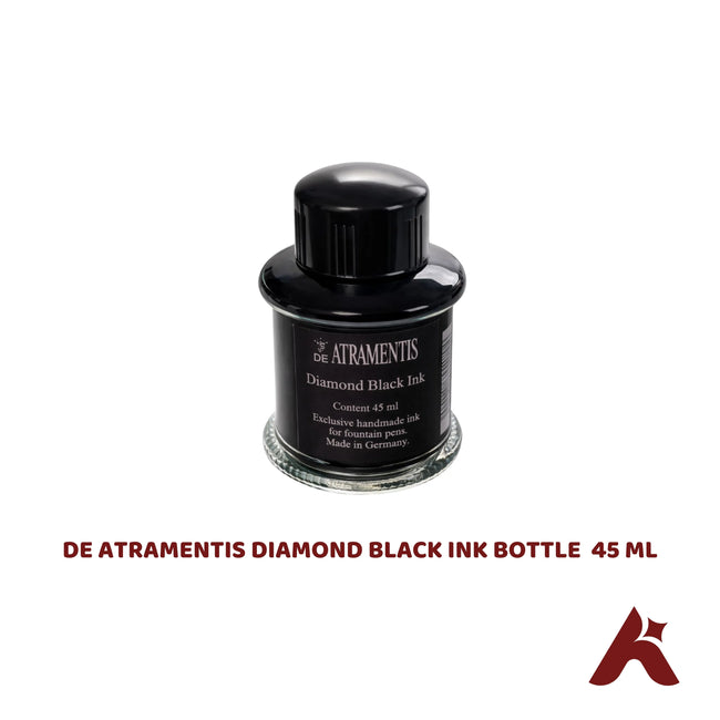 DE ATRAMENTIS DIAMOND BLACK FOUNTAIN PEN INK BOTTLE  45 ML