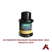 DE ATRAMENTIS PEARLESCENT HELIOGEN GREEN - GOLD FOUNTAIN PEN INK BOTTLE  45 ML