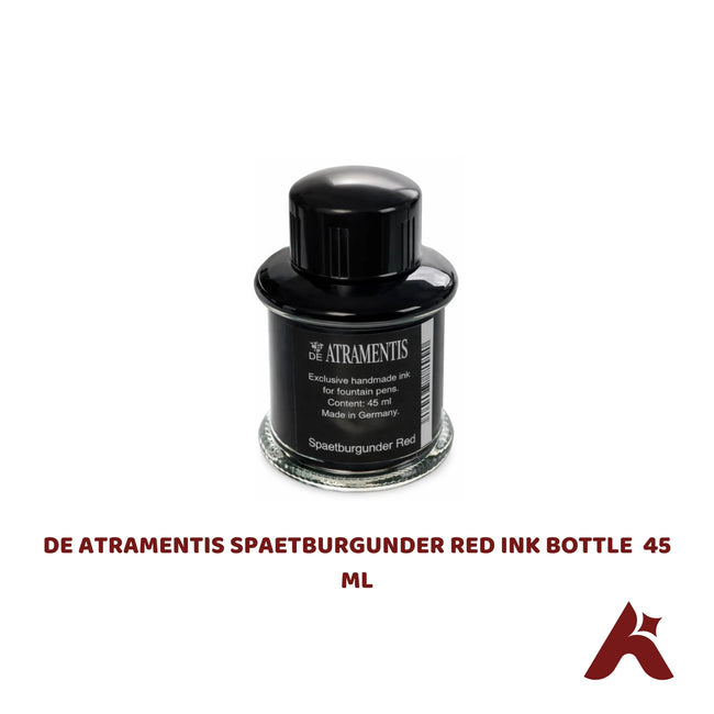 DE ATRAMENTIS SPAETBURGUNDER RED FOUNTAIN PEN INK BOTTLE  45 ML