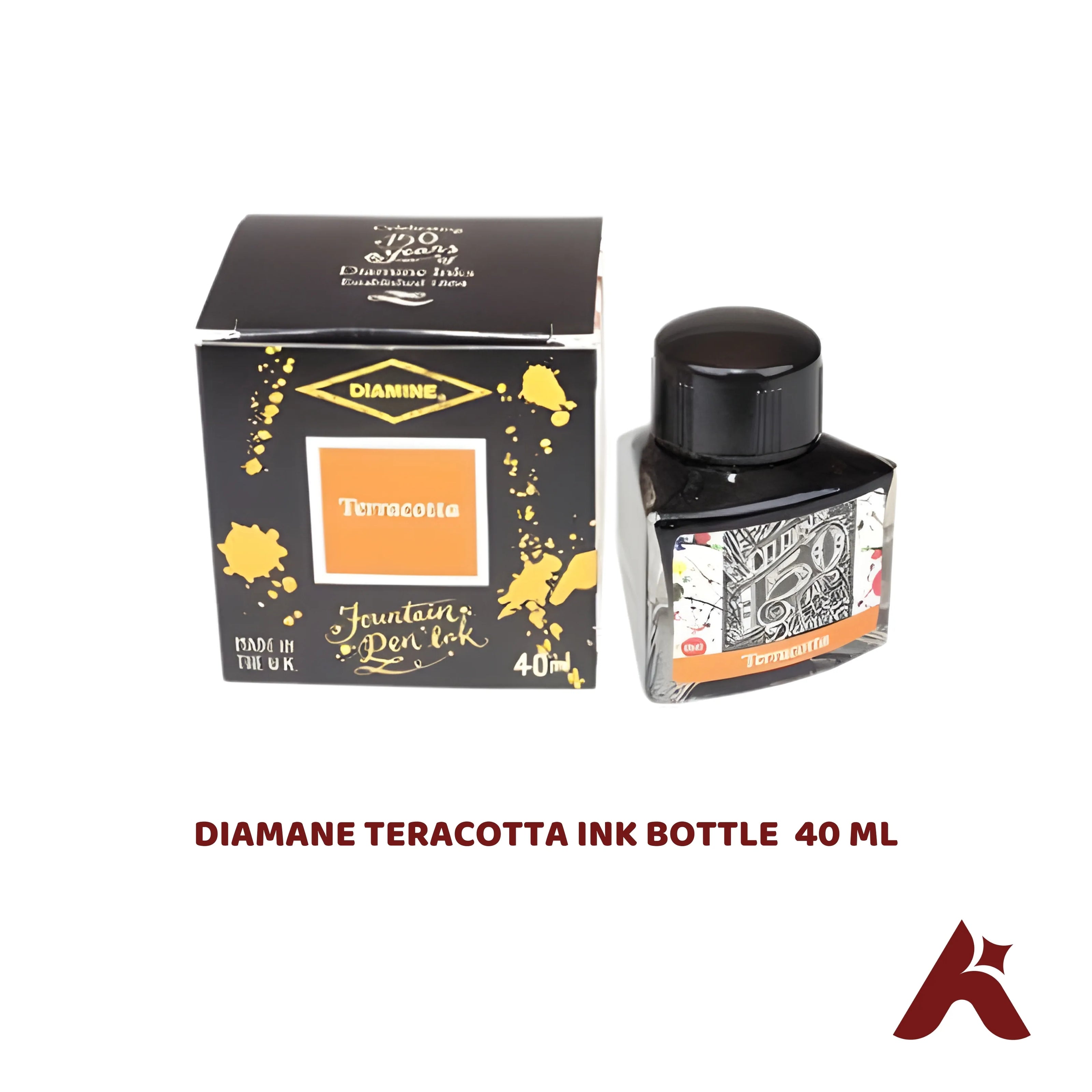 DIAMANE TERACOTTA FOUNTAIN PEN INK BOTTLE  40 ML