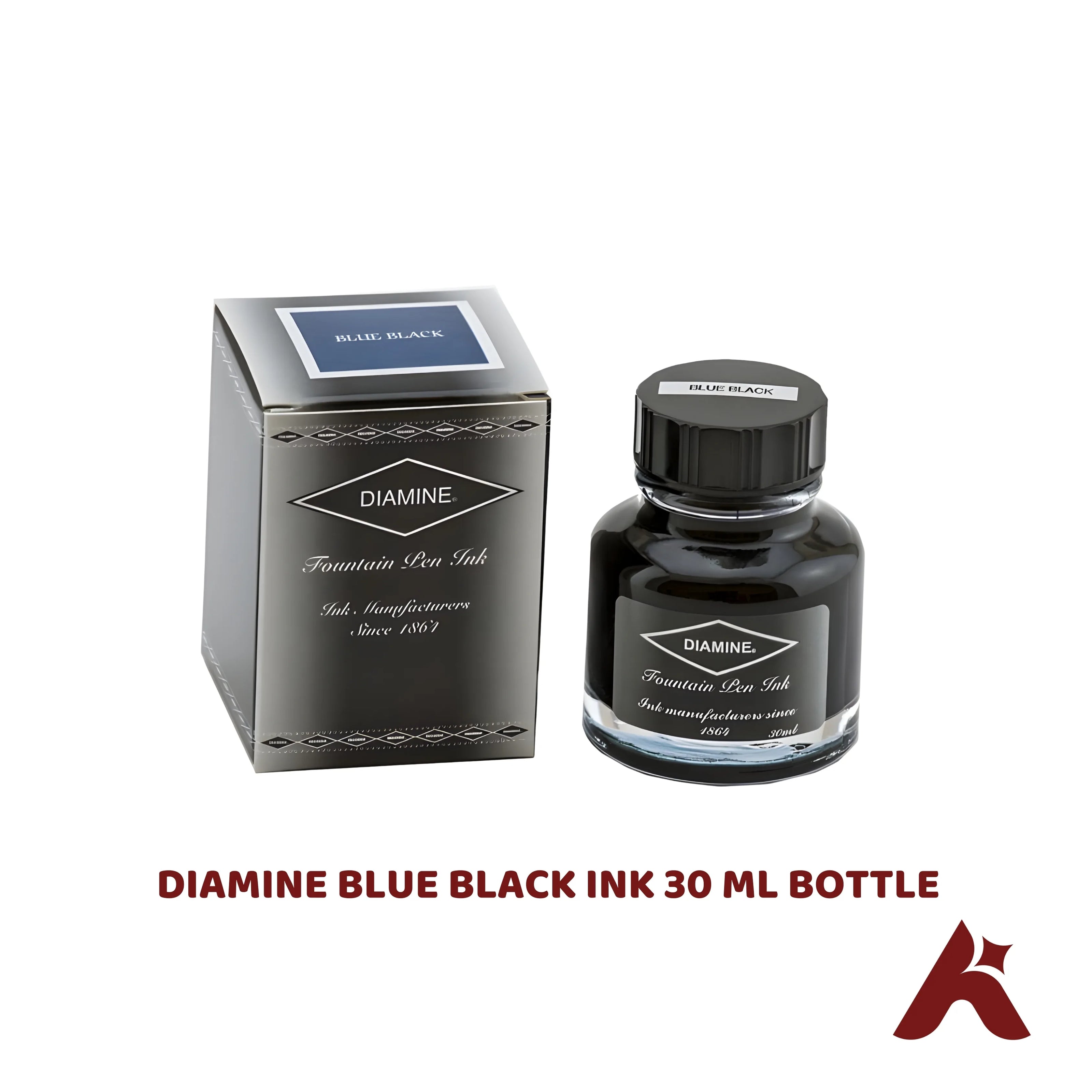 DIAMINE BLUE BLACK INK 30 ML BOTTLE