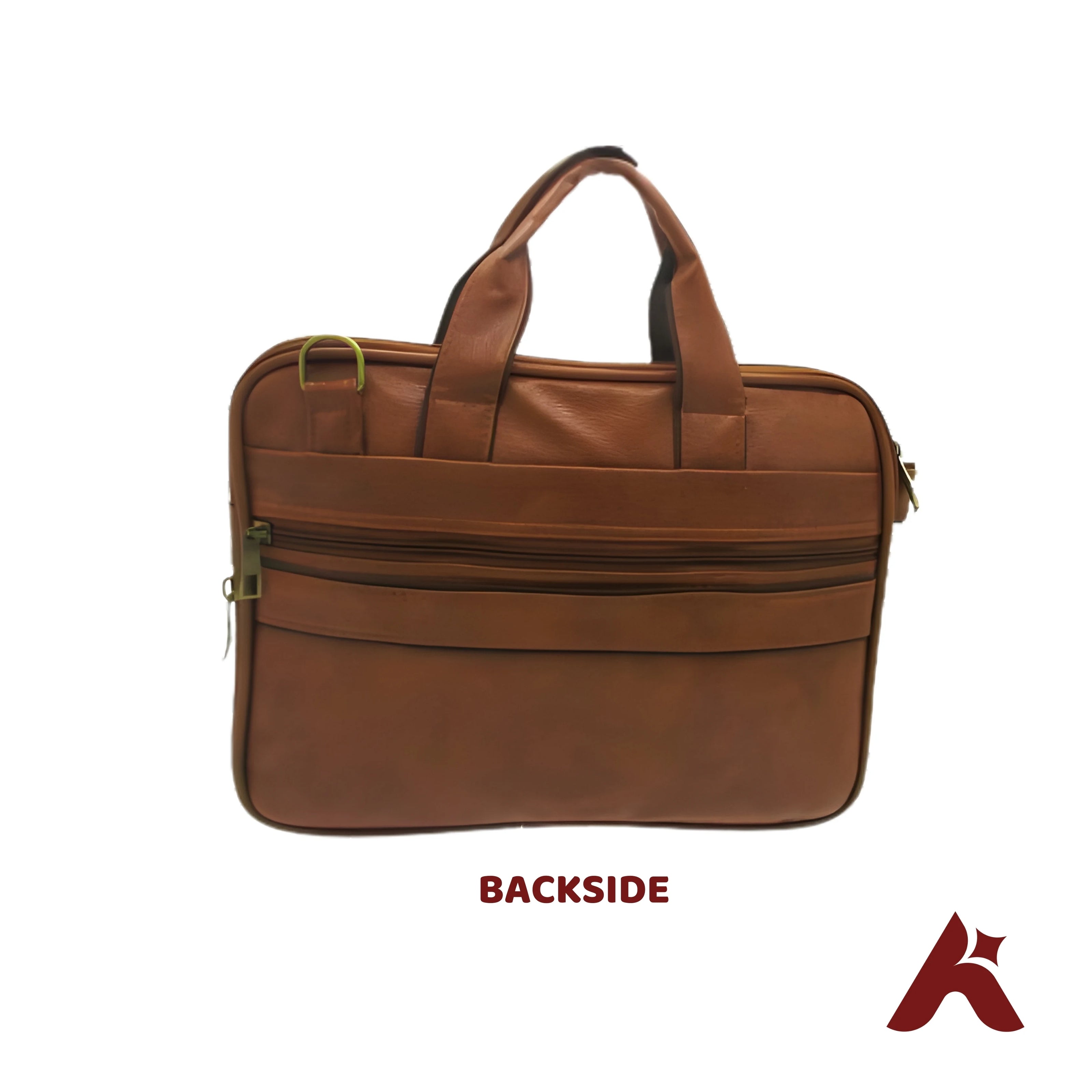 Dafter 14 Inch Laptop Sleeve Bag  Light Brown  Backside