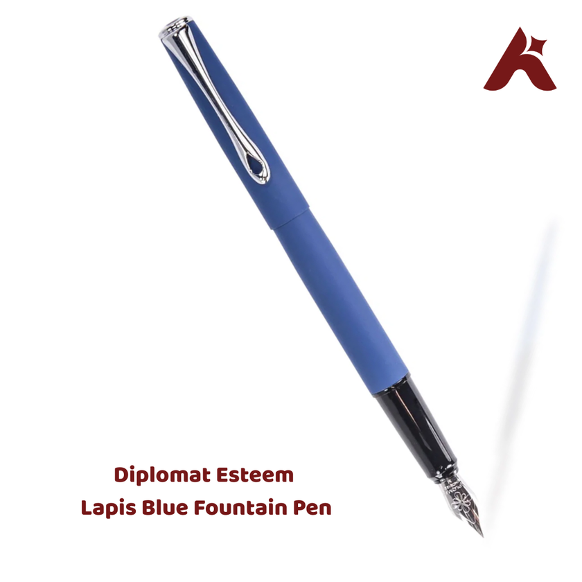 Diplomat Esteem Lapis Blue Fountain Pen  Aairo