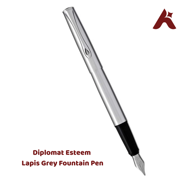 Diplomat Esteem Lapis Grey Fountain Pen Aairo