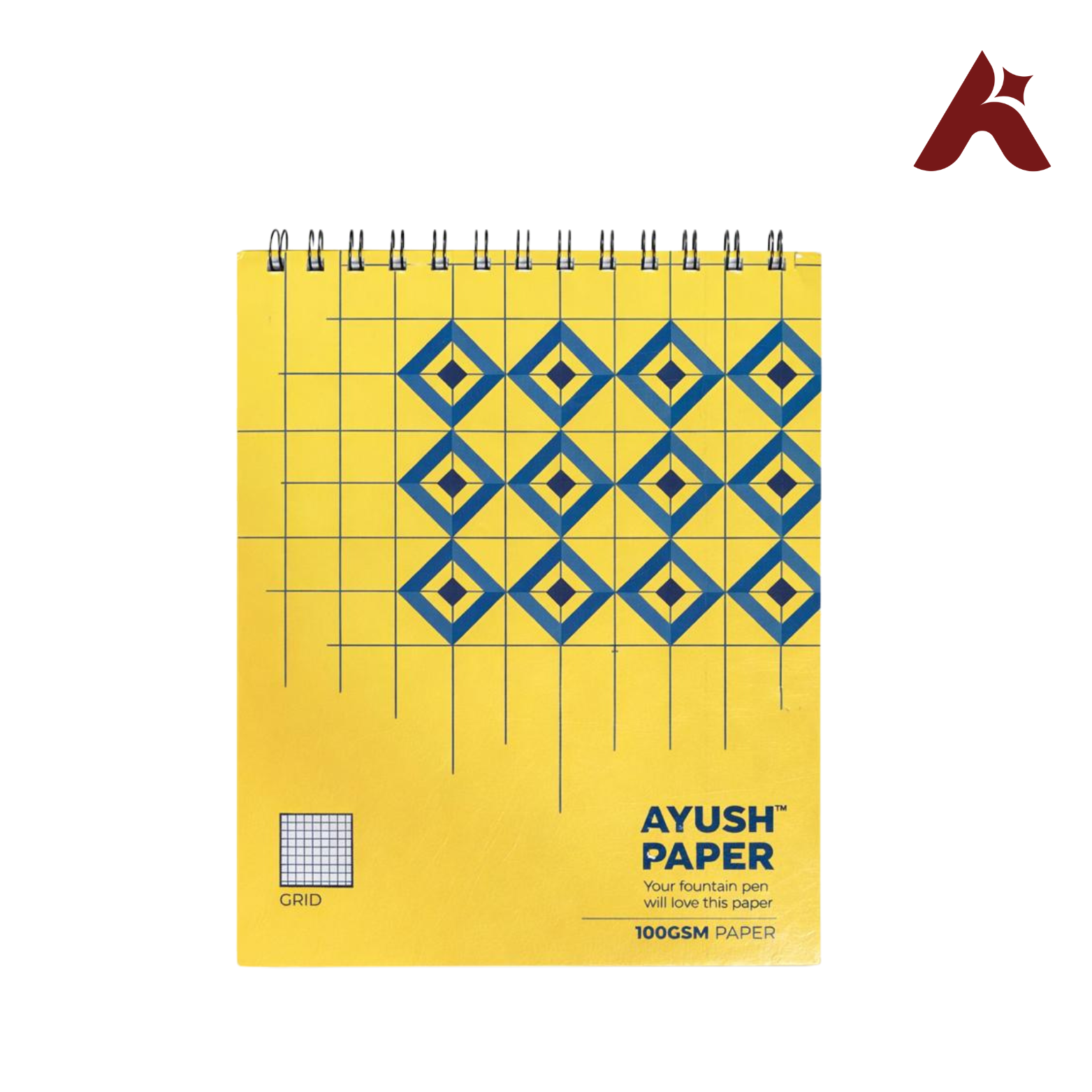 FOUNTAIN PEN FRIENDLY GRID NOTEBOOK  100 GSM