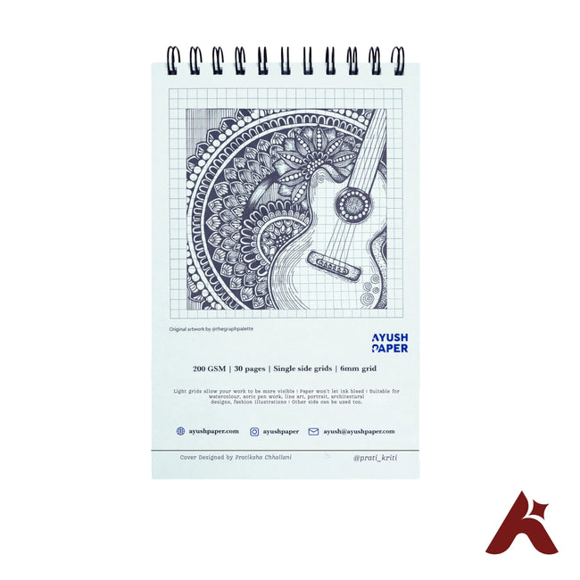 GRID SKETCHBOOK  200 GSM