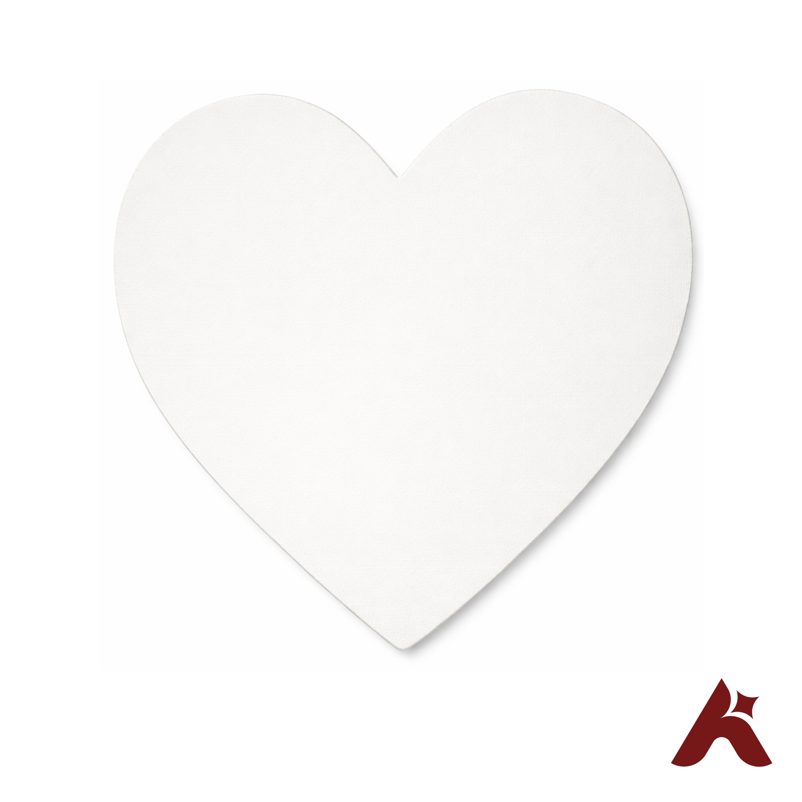 ROY Fine Art Canvas Board 10 Inch Heart Shape