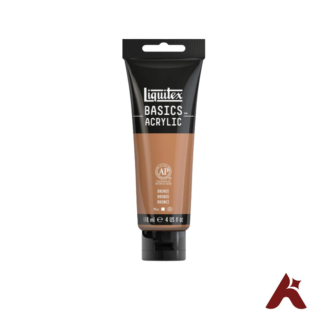 Liquitex Basics Acrylic Paint Bronze 118ml Metallic Artist Color