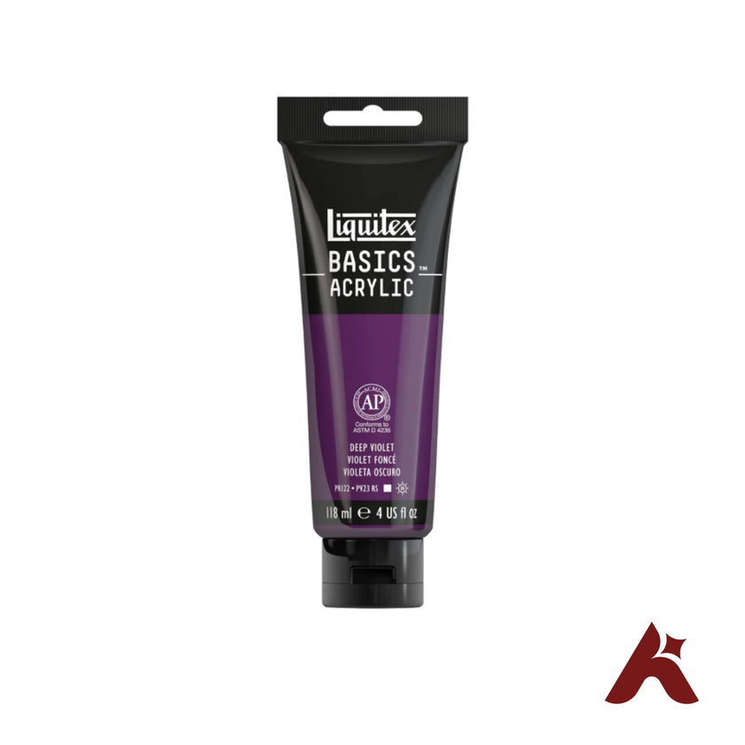 Liquitex Basics Acrylic Paint Deep Violet 118ml Artist Color