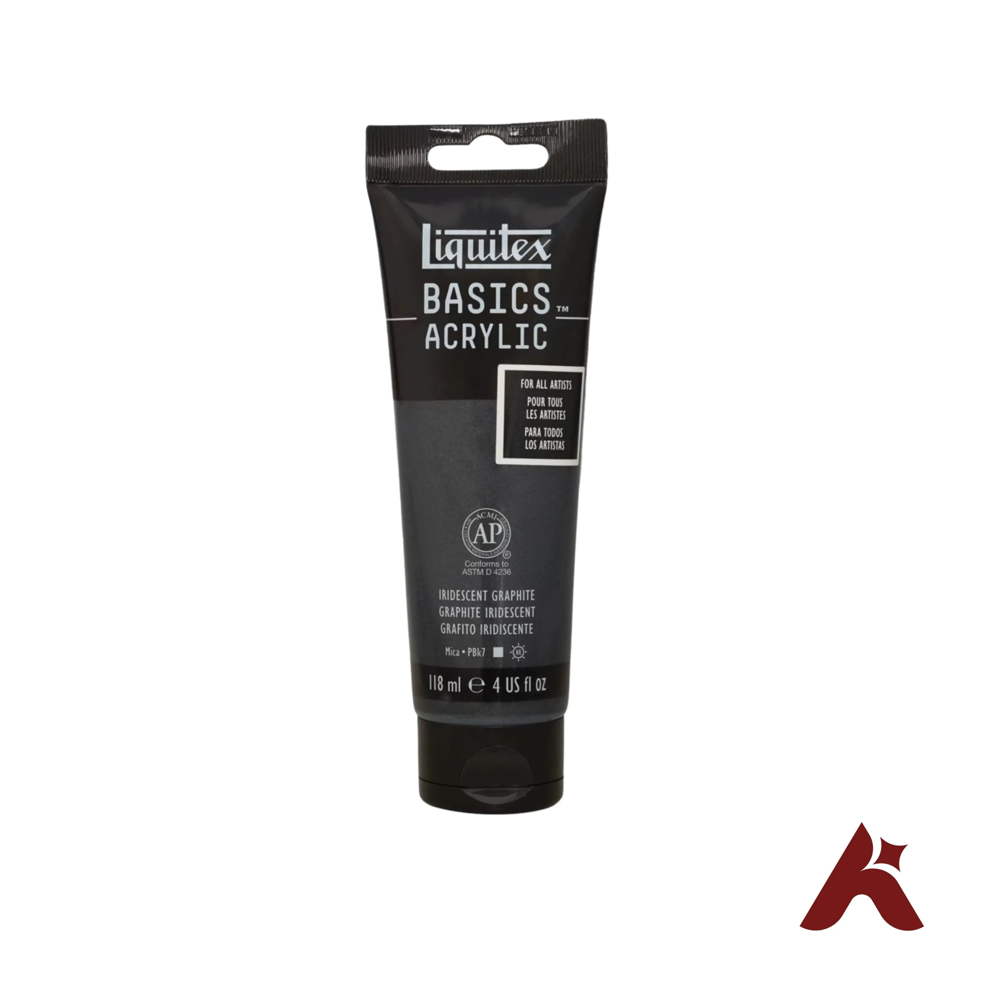 Liquitex Basics Acrylic Paint Iridescent Graphite 118ml