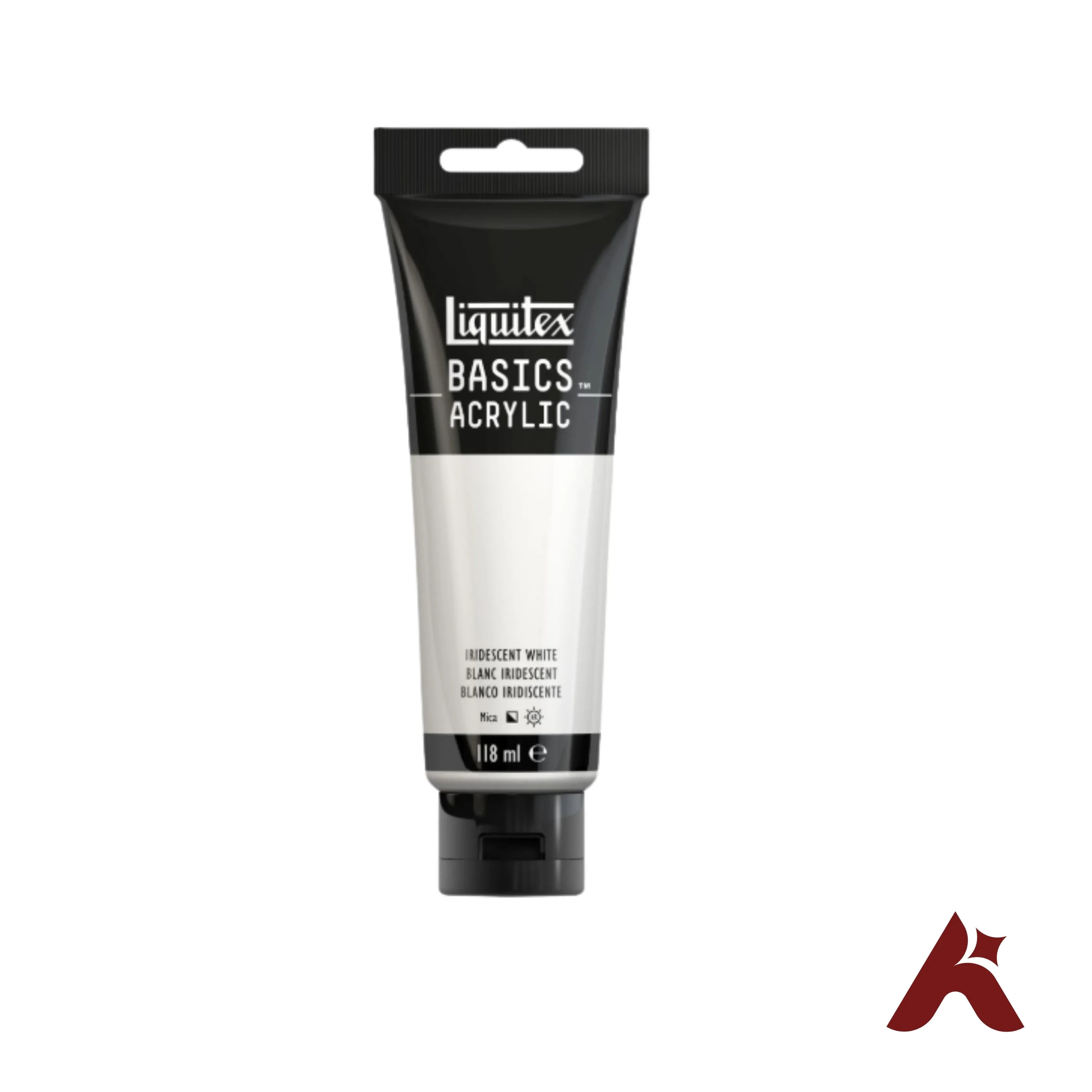 Liquitex Basics Acrylic Paint Iridescent White 118ml