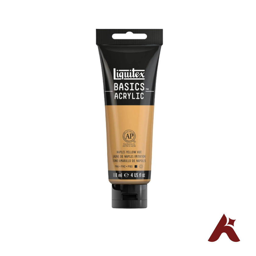 Liquitex Basics Acrylic Paint Naples Yellow Hue 118ml