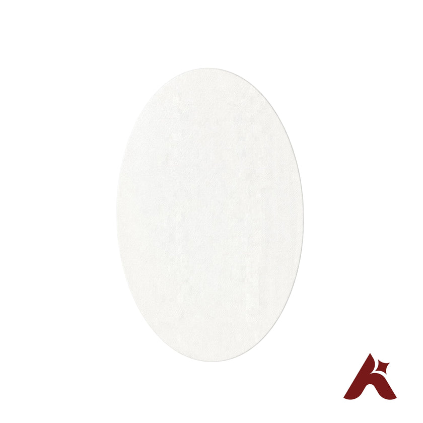 Oval Shape Canvas Board – Primed Art Canvas for Acrylic & Oil Painting (12 / 16 Inches)