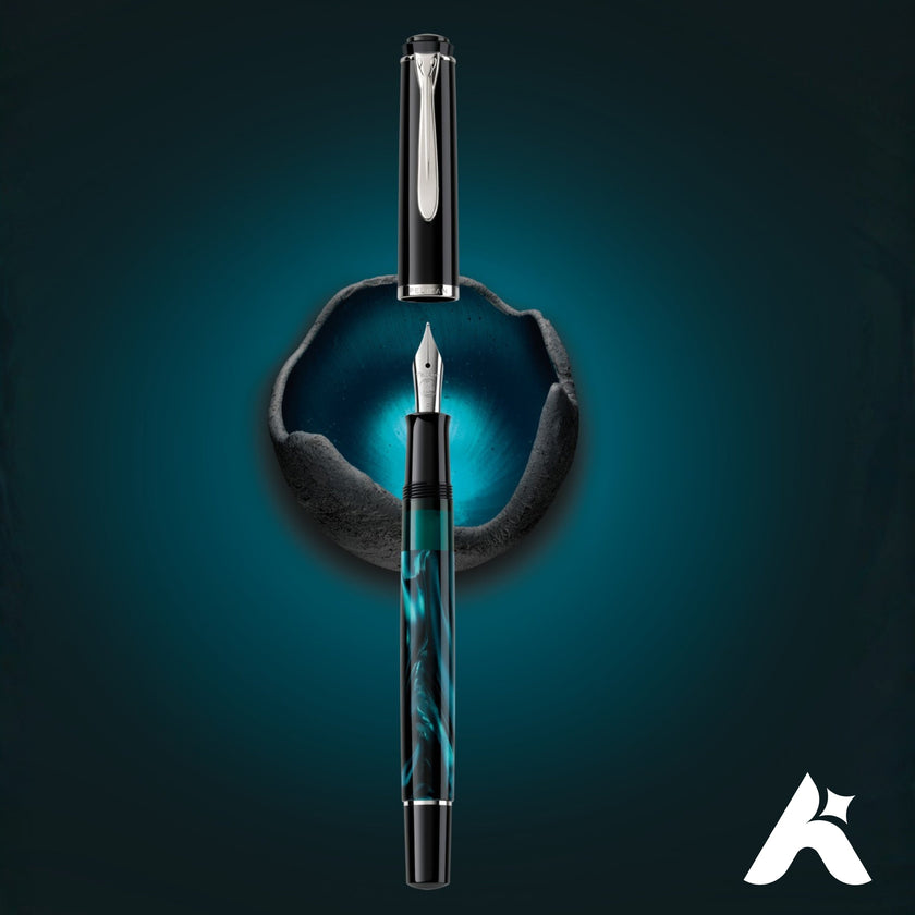 Pelikan Classic M205 Petrol Marbled Fountain Pen