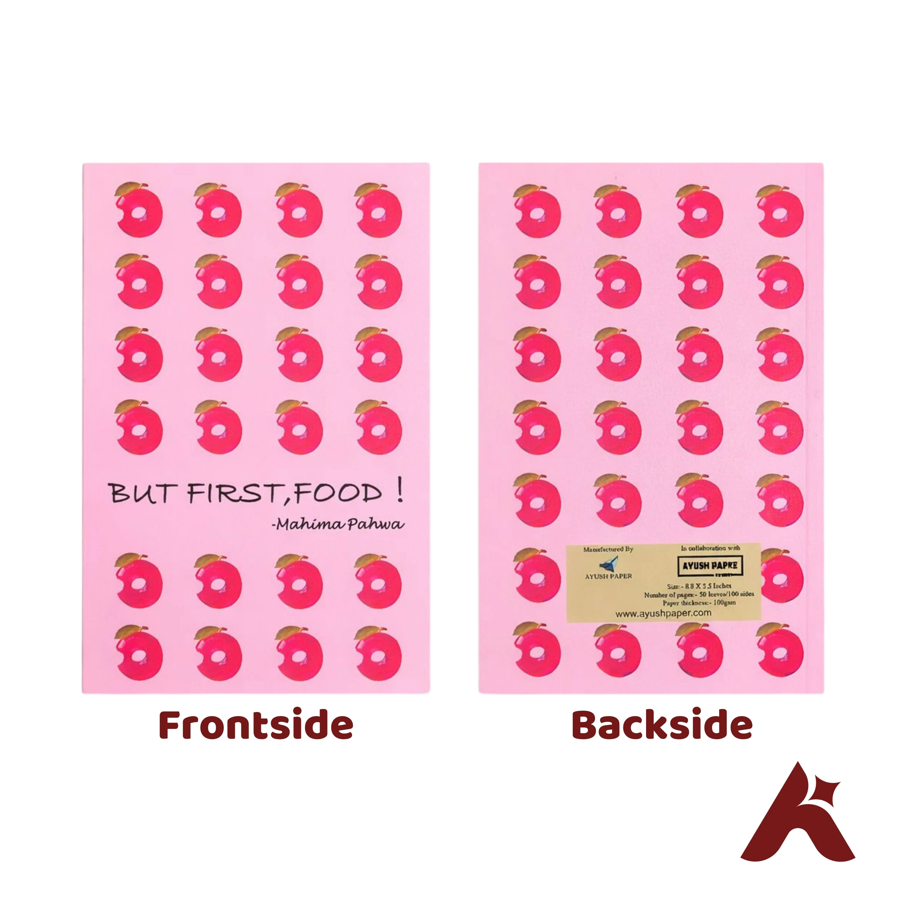 A5 Fountain Pen Friendly Ruled Notebook 100 GSM – 50 Pages