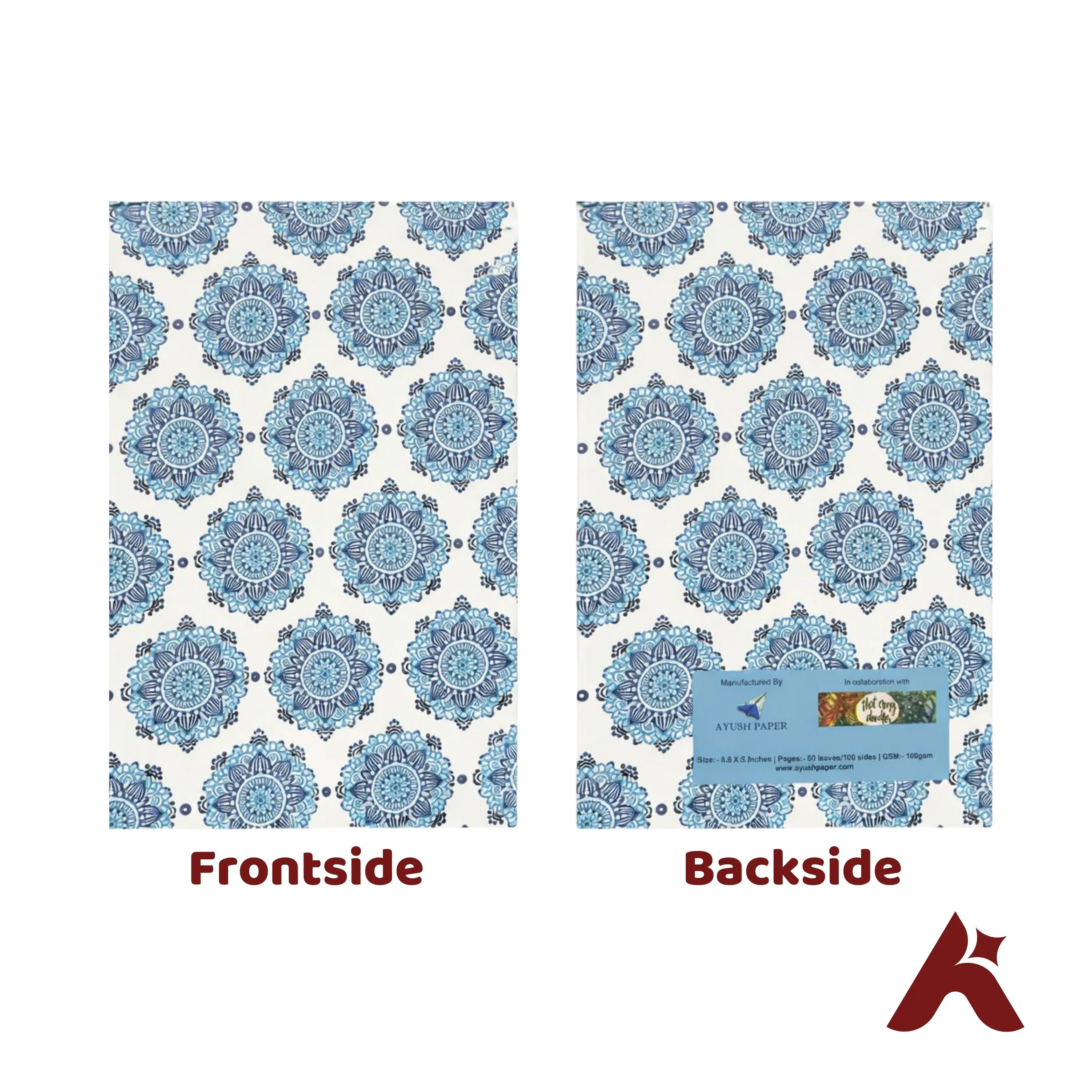 A5 Fountain Pen Friendly Ruled Notebook 100 GSM – 50 Pages