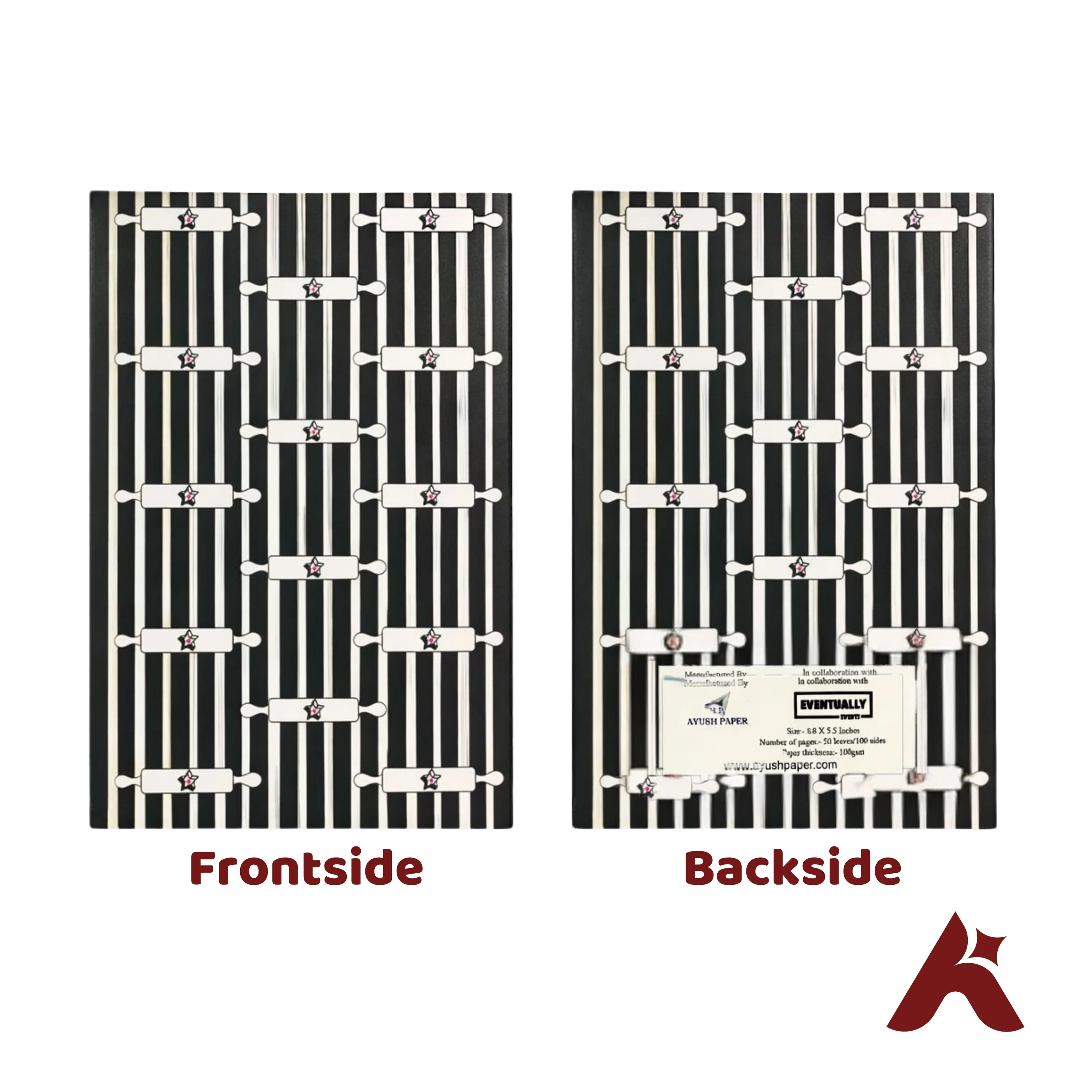 A5 Fountain Pen Friendly Ruled Notebook 100 GSM – 50 Pages