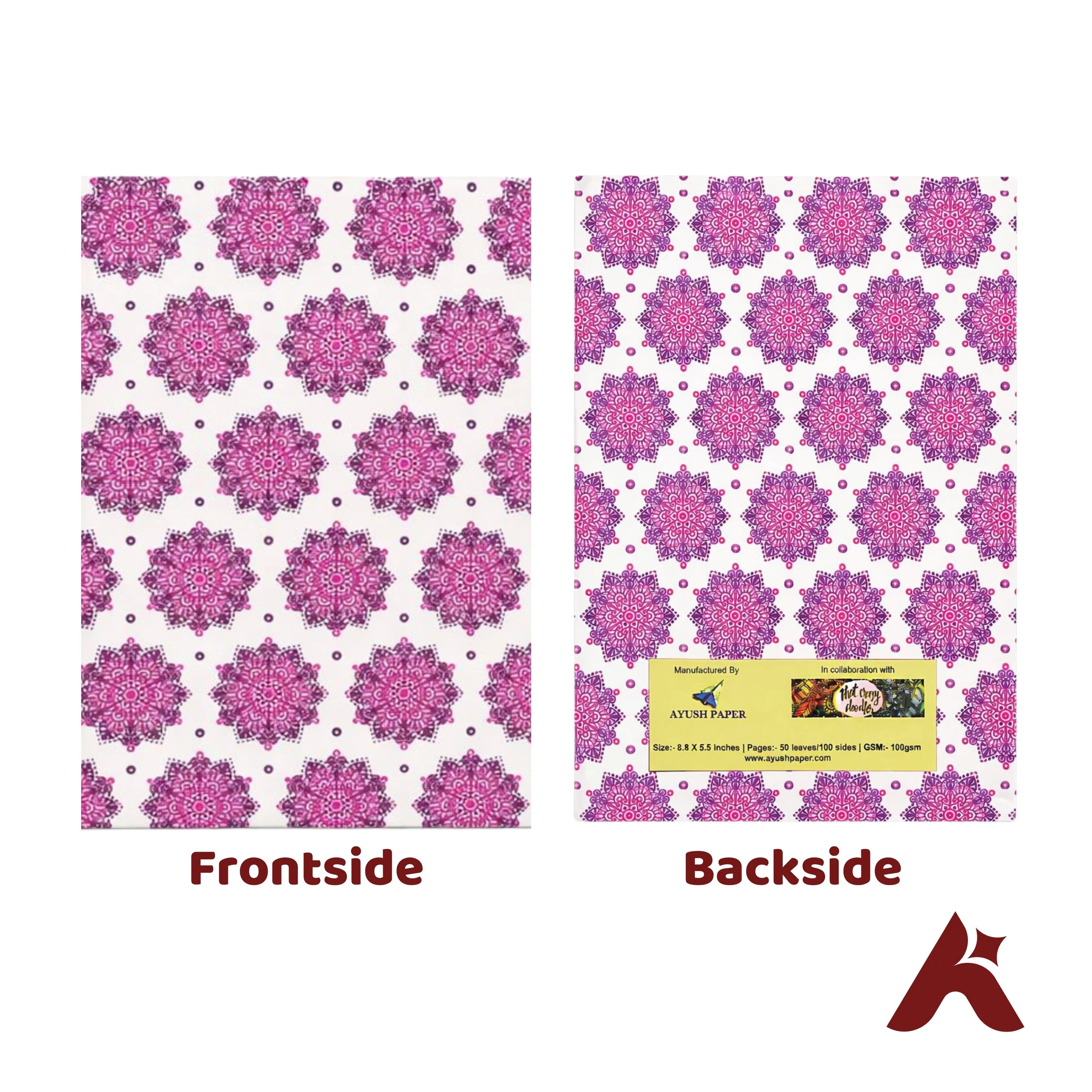 A5 Fountain Pen Friendly Ruled Notebook 100 GSM – 50 Pages