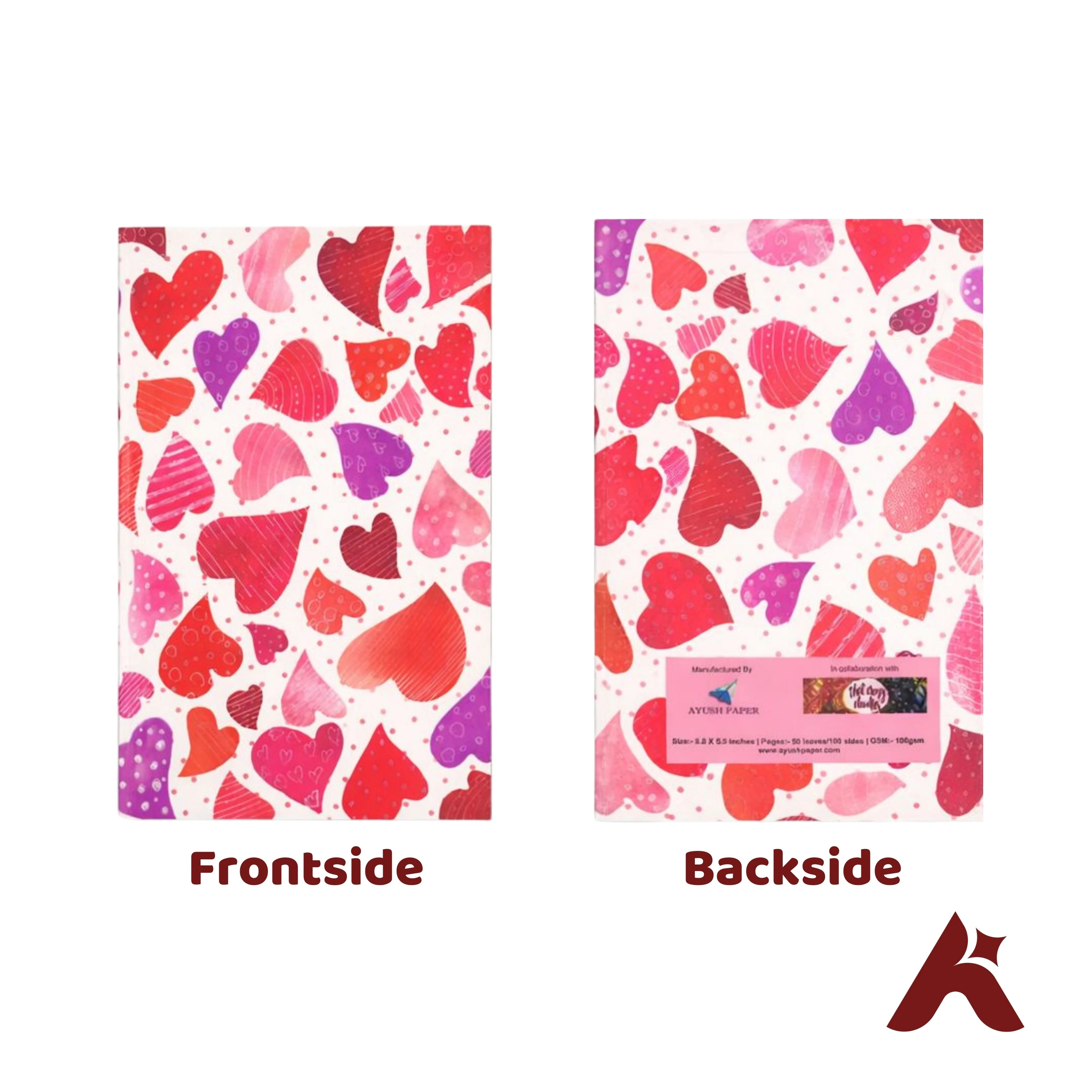 A5 Fountain Pen Friendly Ruled Notebook 100 GSM – 50 Pages