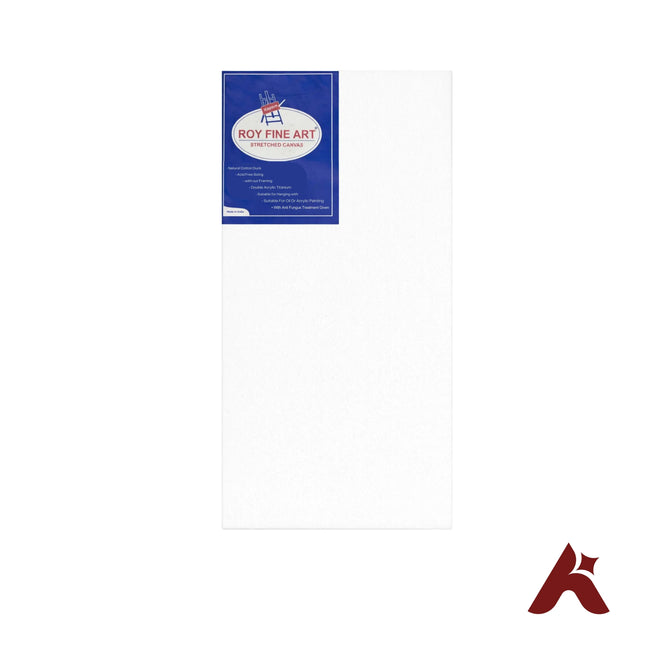 Roy Fine Art Stretched Canvas 12 x 24 Inches | 100% Cotton Duck | Double Acrylic Titanium Primed
