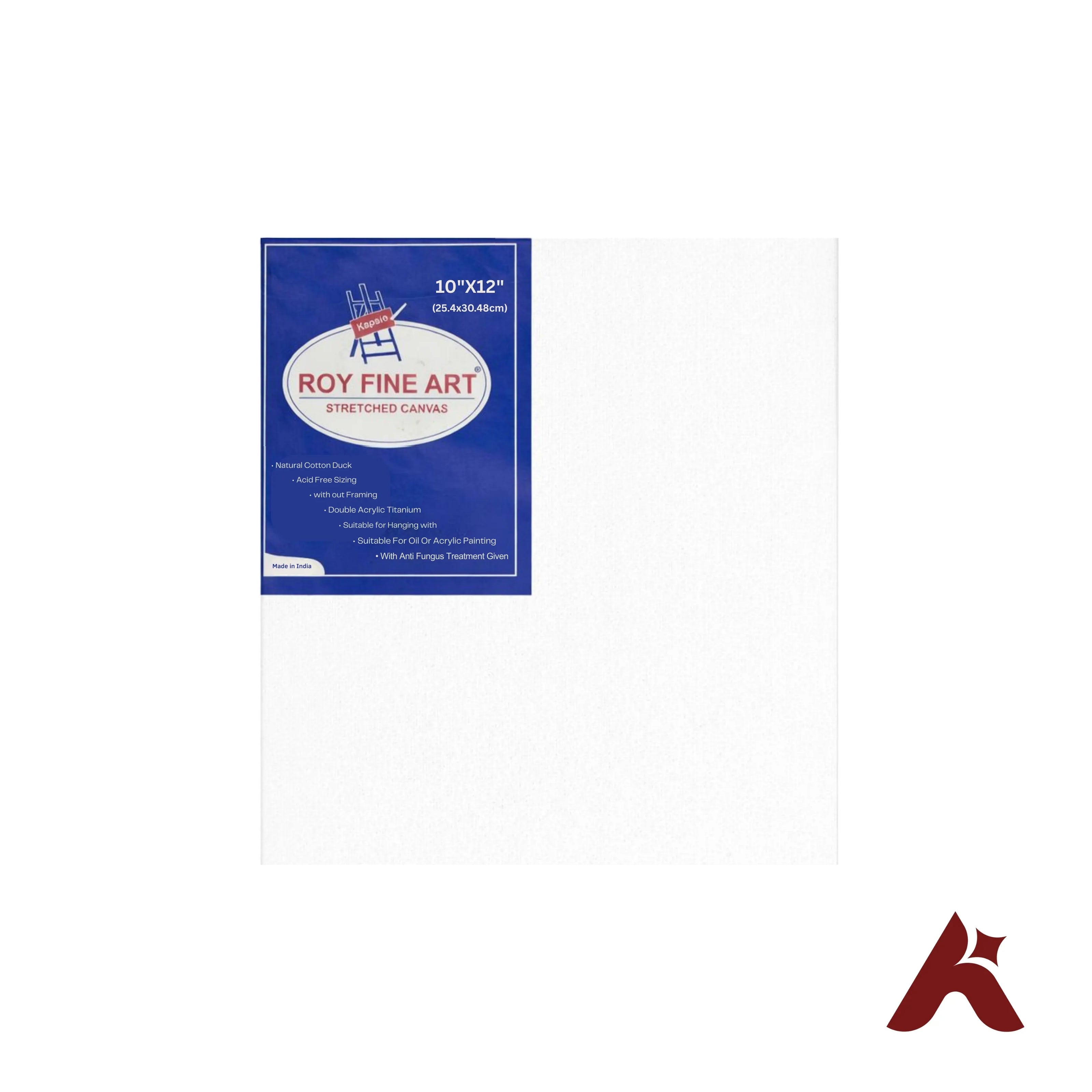 Roy Fine Art Stretched Canvas 10 x 12 Inches | 100% Cotton Duck | Double Acrylic Titanium Primed