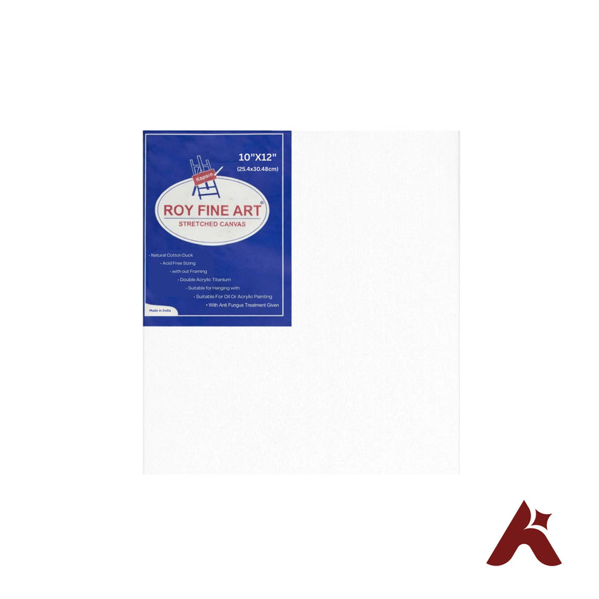 Roy Fine Art Stretched Canvas 10 x 12 Inches | 100% Cotton Duck | Double Acrylic Titanium Primed