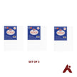 Roy Fine Art Canvas Board 5 x 7 Inches (12.7 x 17.7 cm) – Set of 3 | Acid Free | Double Primed with Acrylic Titanium | For Oil & Acrylic Painting | Made in India