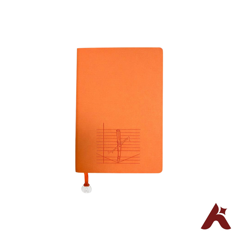 SOFT BOUND - FLEX RULED WITH ORANGE COVER