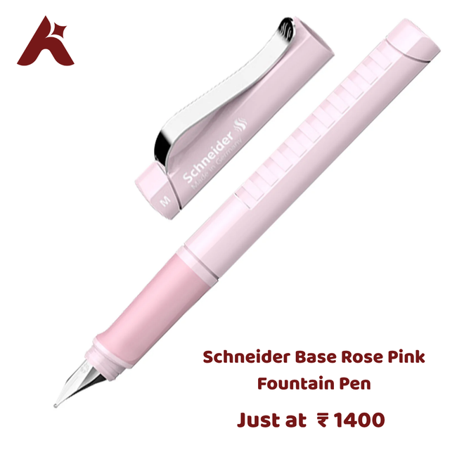 Schneider Base Rose Pink Fountain Pen Aairo