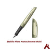Stabilo Flow Monochrome Khaki Fountain Pen | Includes Cartridge & Converter)